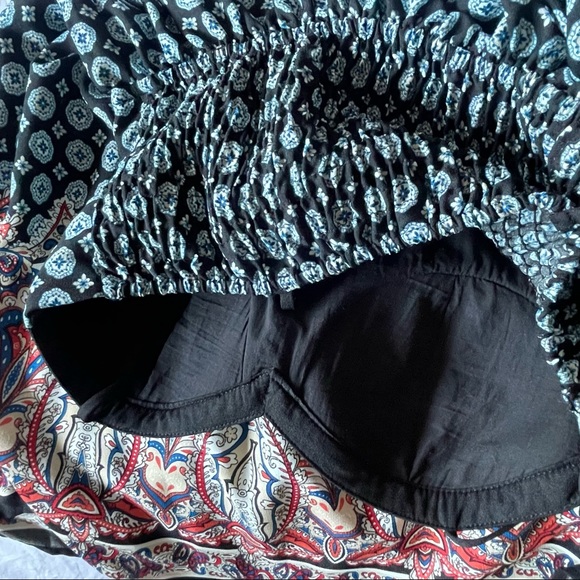 EUC Paisley Navy Blue Dress - Picture 6 of 9